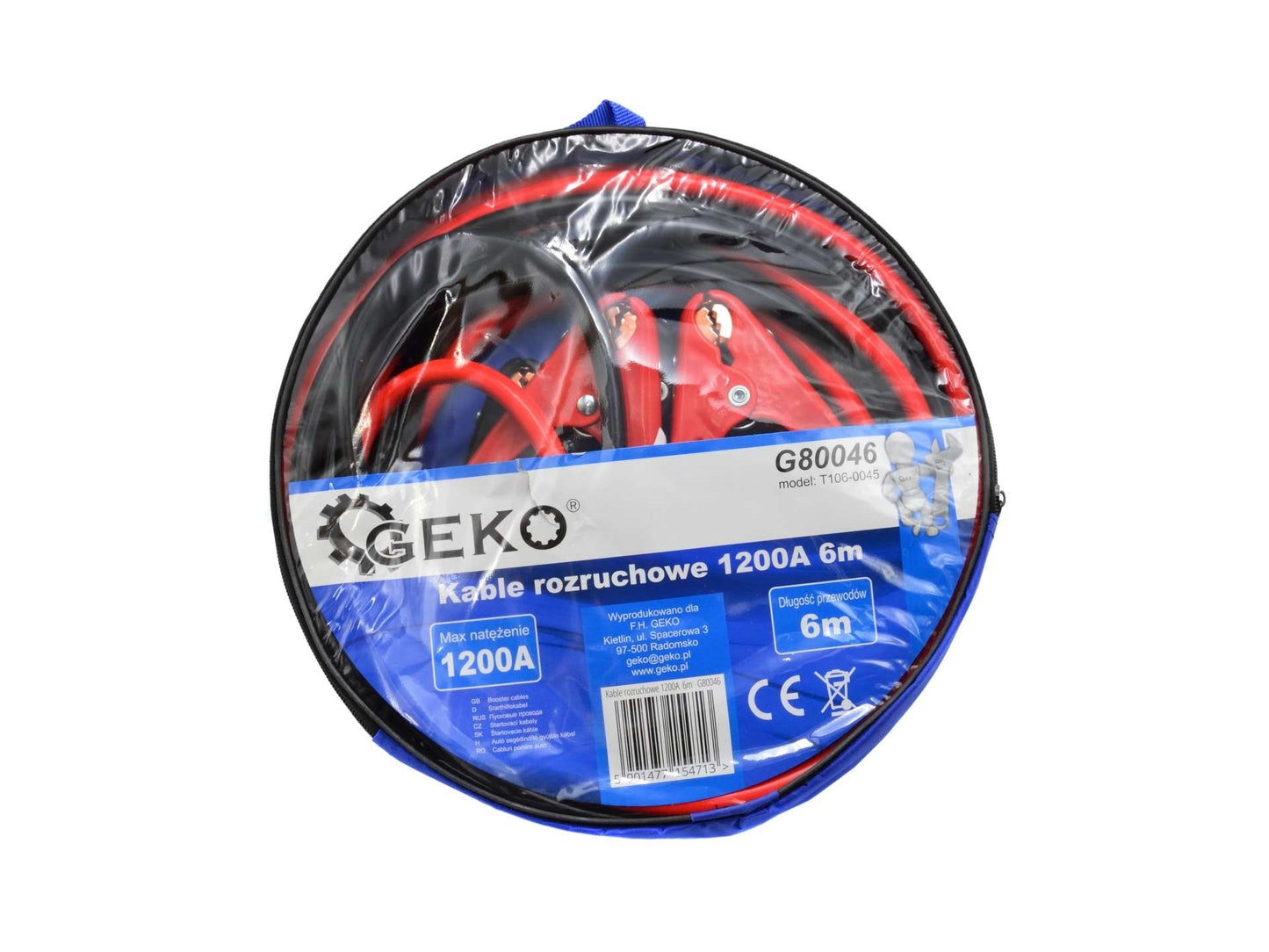 Cabluri de pornire 1200A 6m, GEKO G80046