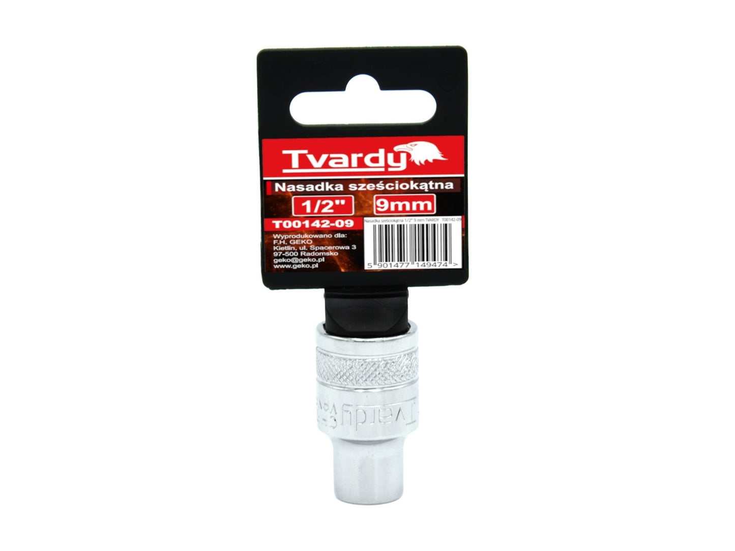 Tubulara hexagonala 1/2" 9mm, Tvardy T00142-09