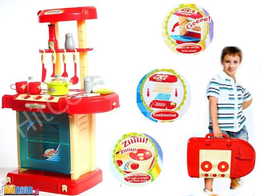 Kuchnia niebieska w walizce