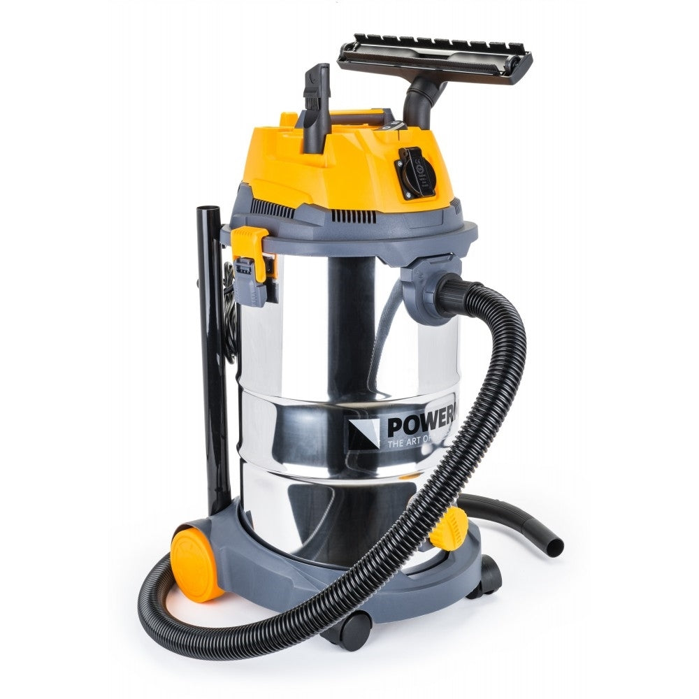 Aspirator industrial 1600W uscat/umed + FILT SHAKER, Powermat PM-OD-30MFC