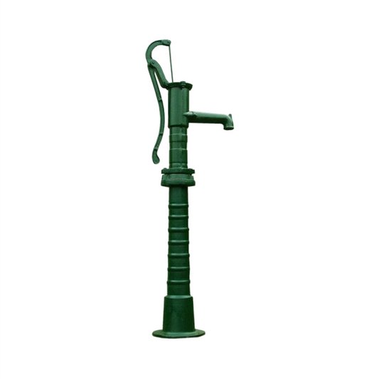Pompa de apa manuala, debit 28 l/min, adancime de aspirare 7 m  cu picior ornamental