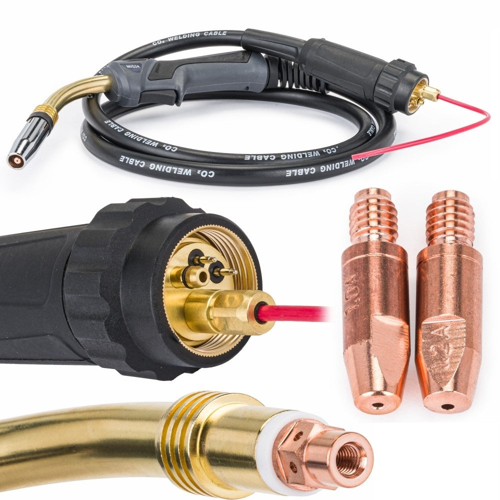 Cablu de sudare MIG24 MIG-MAG EURO 2m, Powermat PM-USAL-2MS