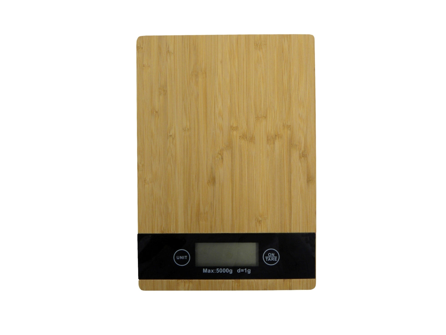 Cântar de bucătărie din bambus 5kg 23x16cm, GEKO GH03002