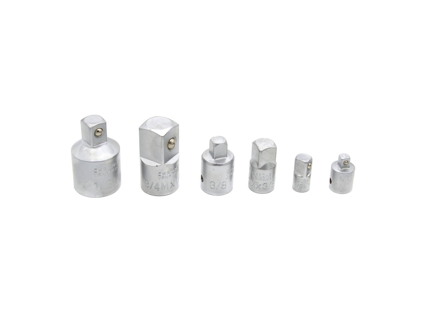 Set 6 adaptoare 1/4" - 3/4" CRV, GEKO G13543