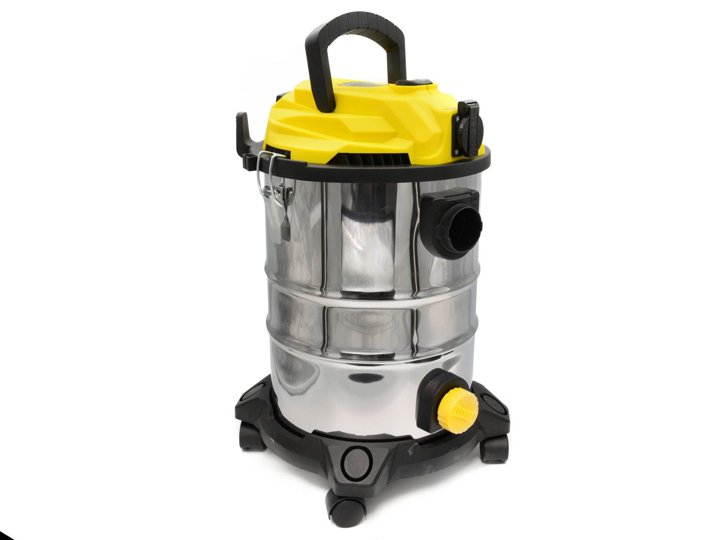 Aspirator industrial umed si uscat 25L cu priza + accesorii, GEKO G81088