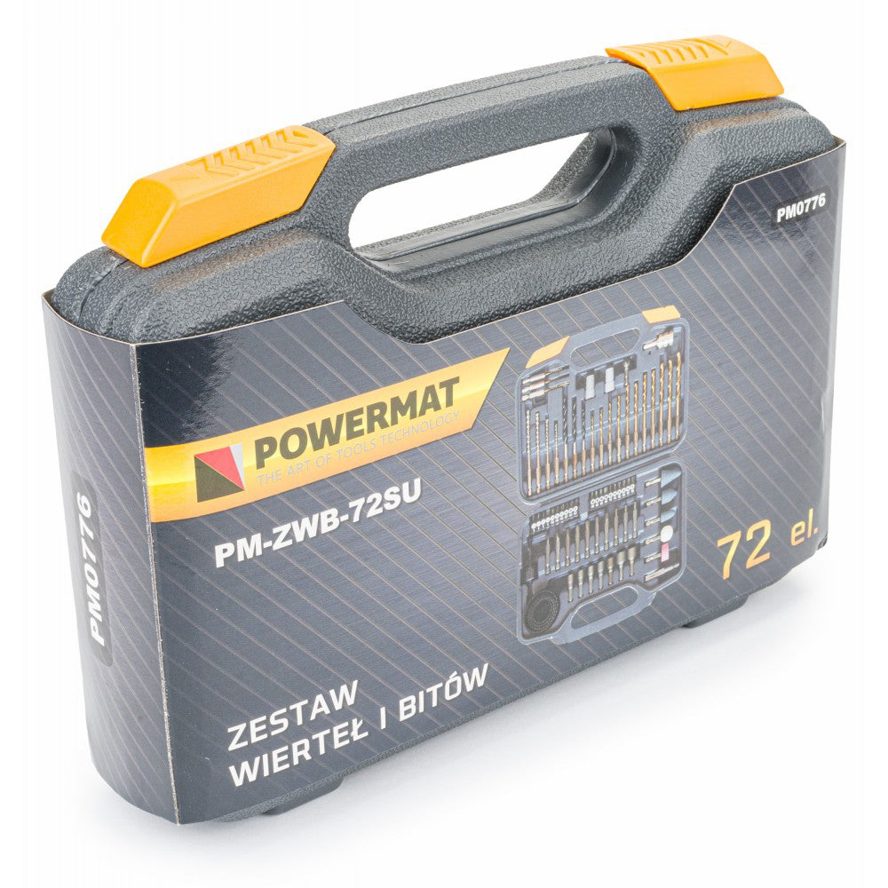 Set 72 burghie beton lemn metal, Powermat PM-ZWB-72SU