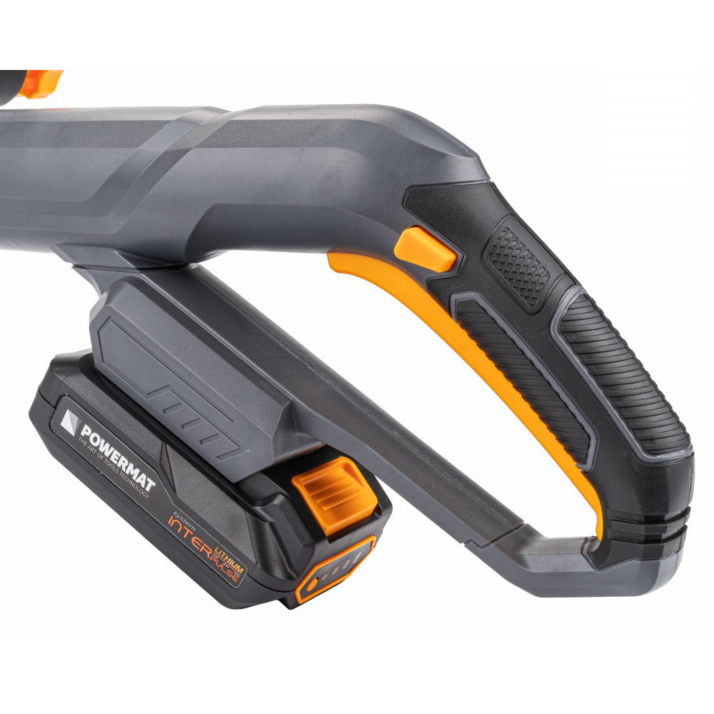 Trimmer de tuns iarba cu acumulator + accesorii, Powermat PM-PKA-20C, PM0760