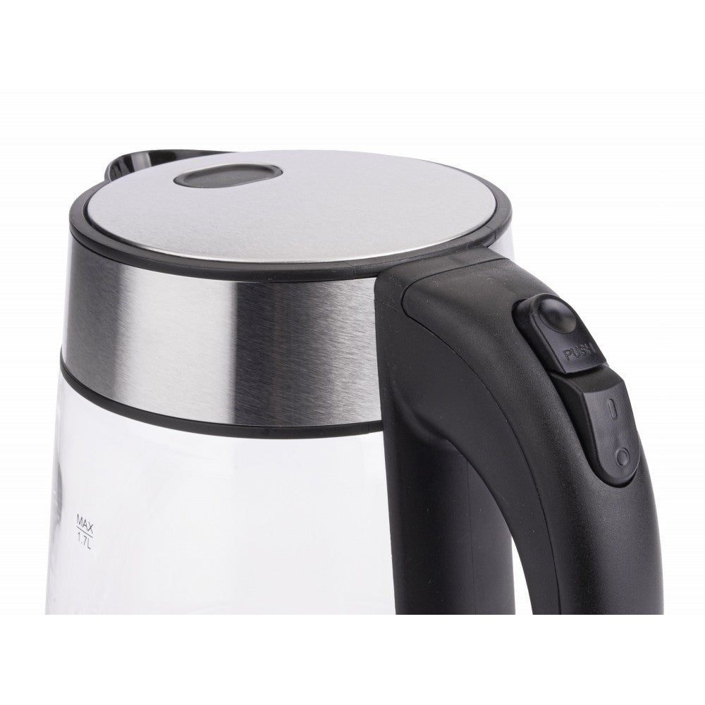 Fierbator electric din sticla cu LED 2200W, Powermat PM-ECB-17-GB