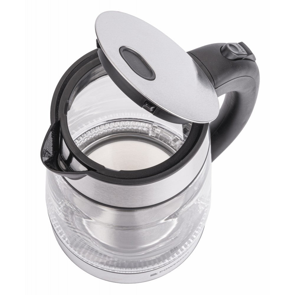 Fierbator electric din sticla cu LED 2200W, Powermat PM-ECB-17-GB