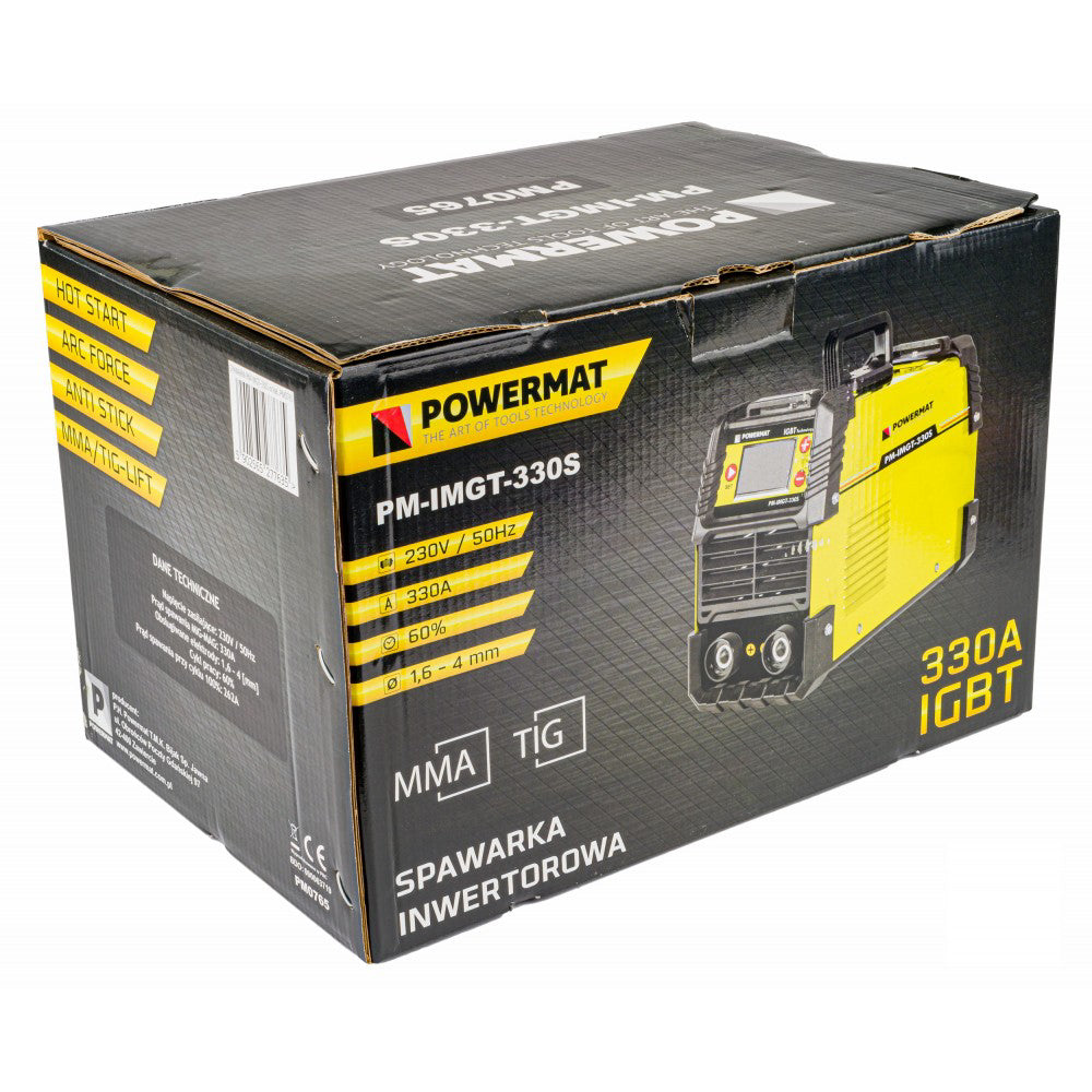 Invertor de sudura cu LCD 330A IGBT, Powermat PM-IMGT-330S