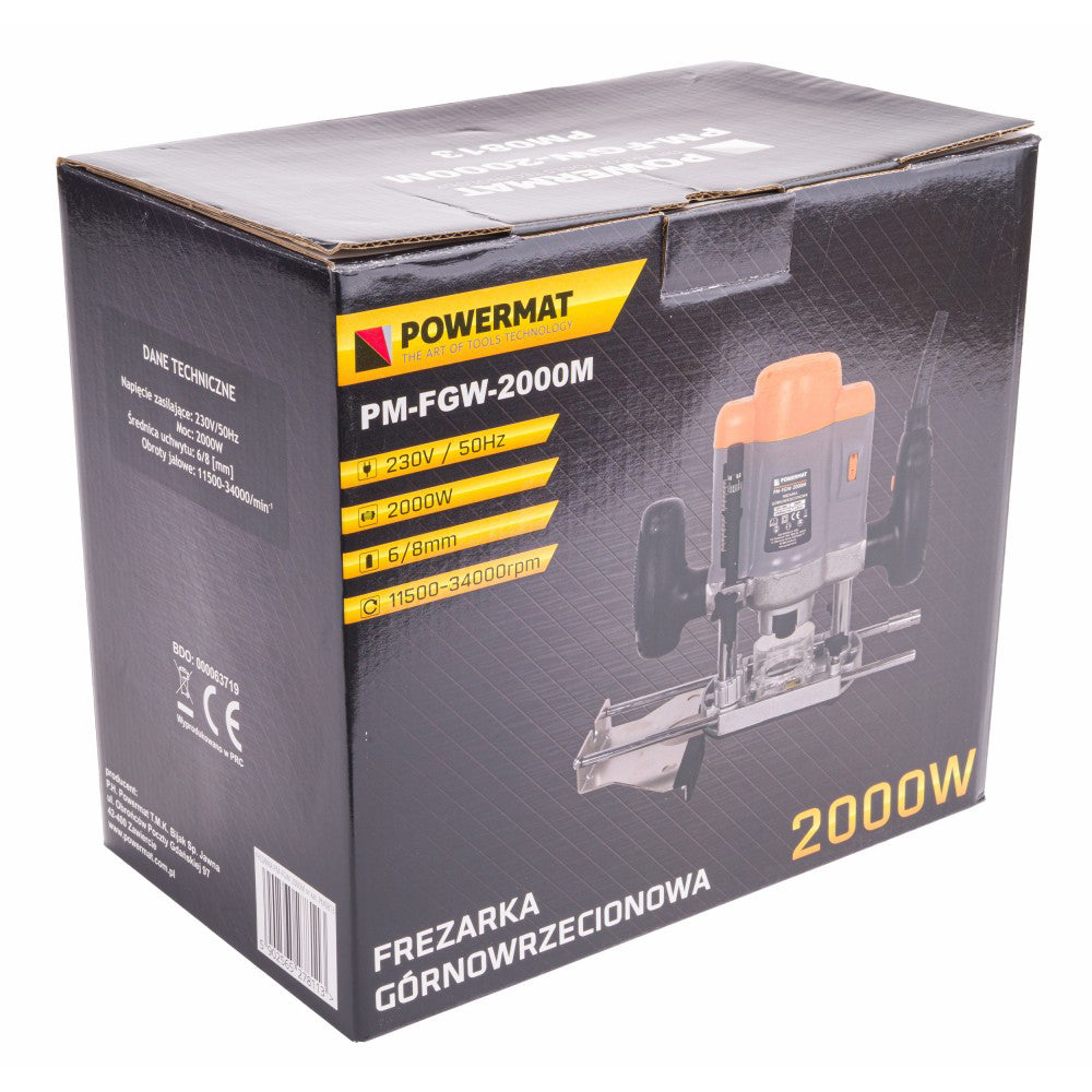 Masina de frezat 2000W, Powermat PM-FGW-2000M