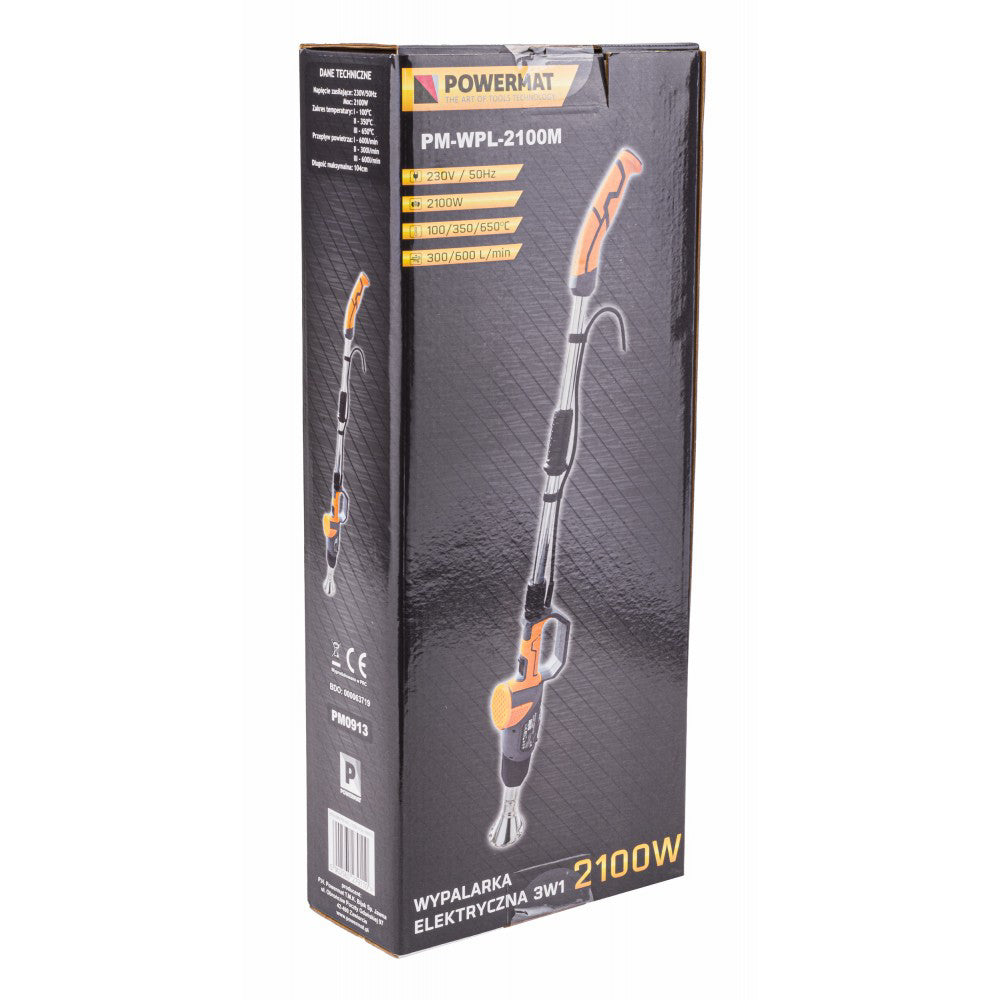 Arzător electric 3 în 1 2000W + 5 duze, Powermat PM-WPL-2100M