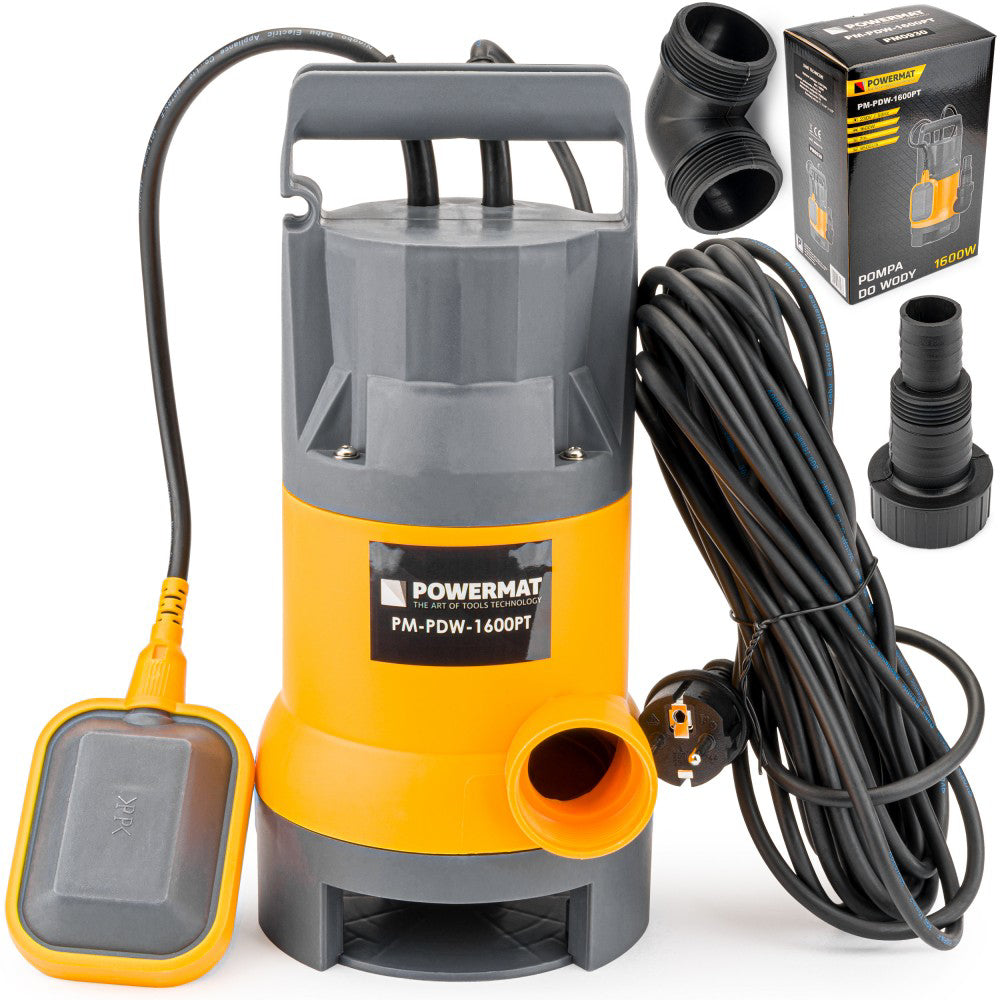 Pompa submersibila , apa murdara cu plutitor 1600W, Powermat PM-PDW-1600PT, PM0930