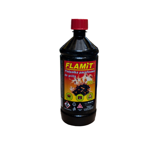 Lichid pentru aprinderea focului din cuptoare, seminee sau gratare, Flamit,  980ml