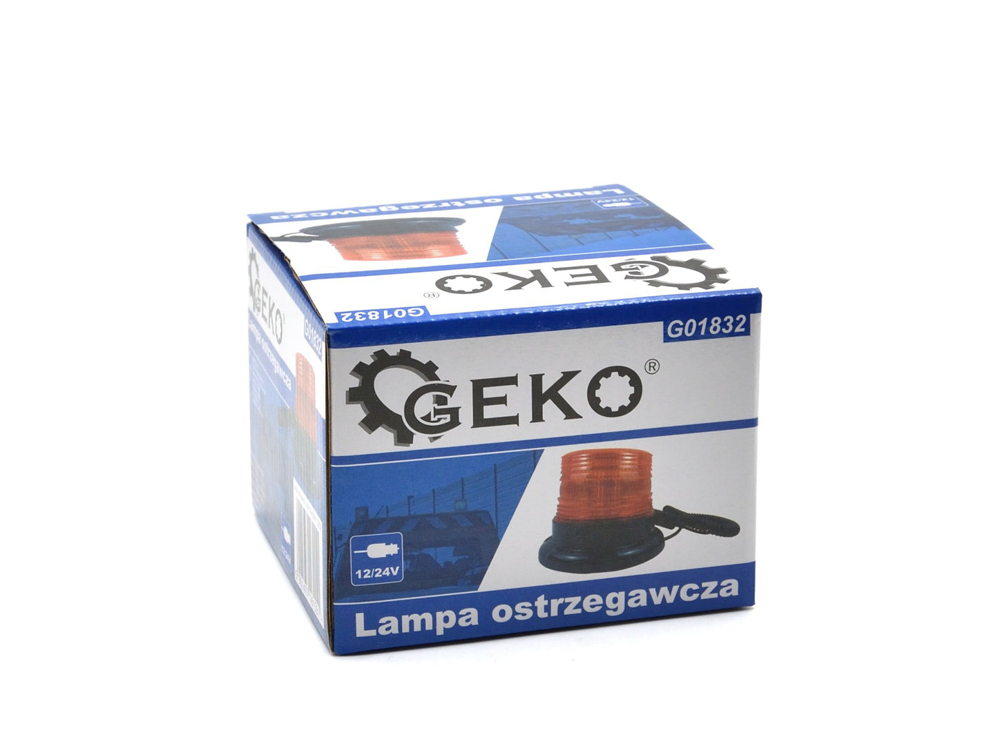 Girofar de avertizare 12V/24V 130x100mm, Geko G01832