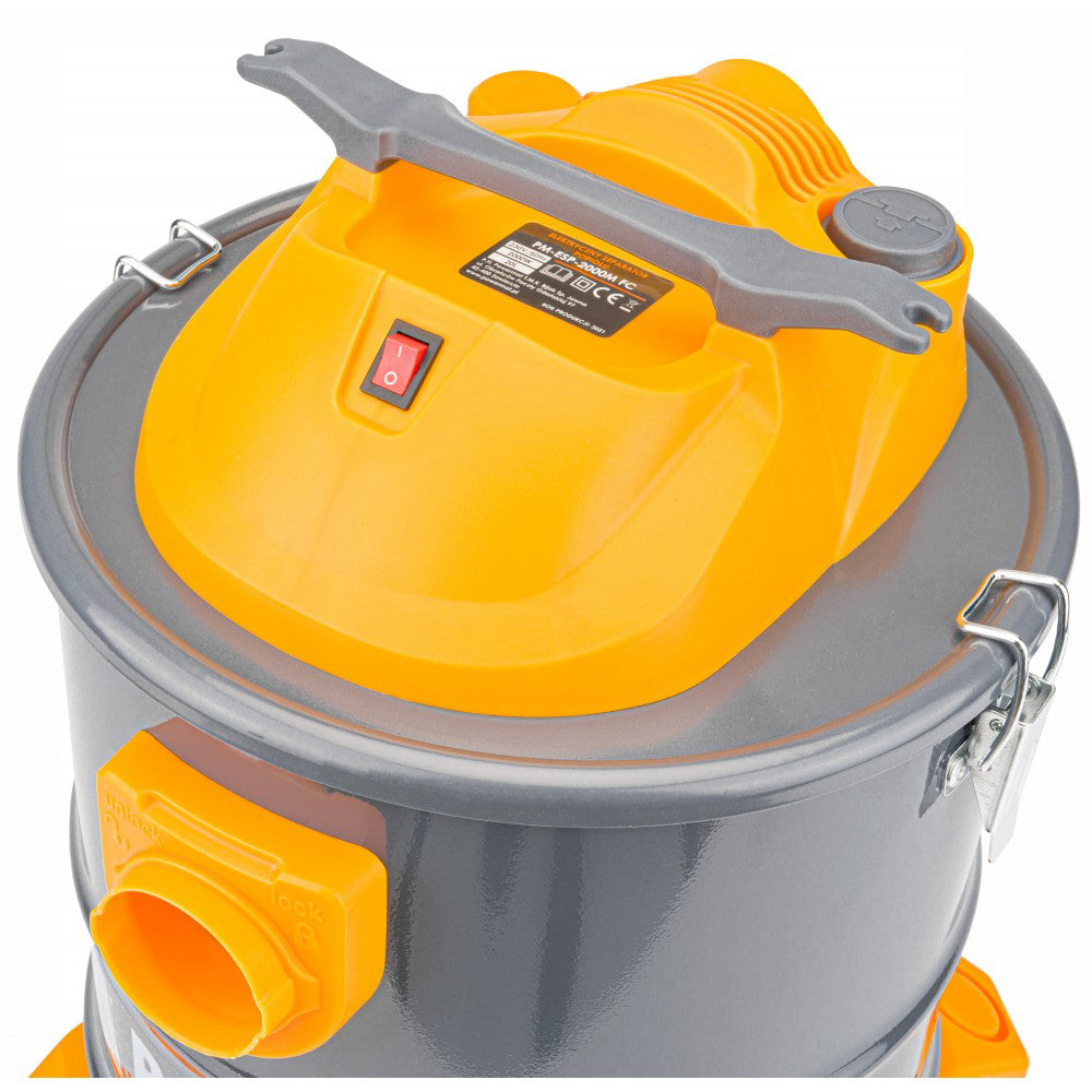 Aspirator de cenusa electric 1650W, capacitate 20L, Powermat PM-ESP-2000M FC