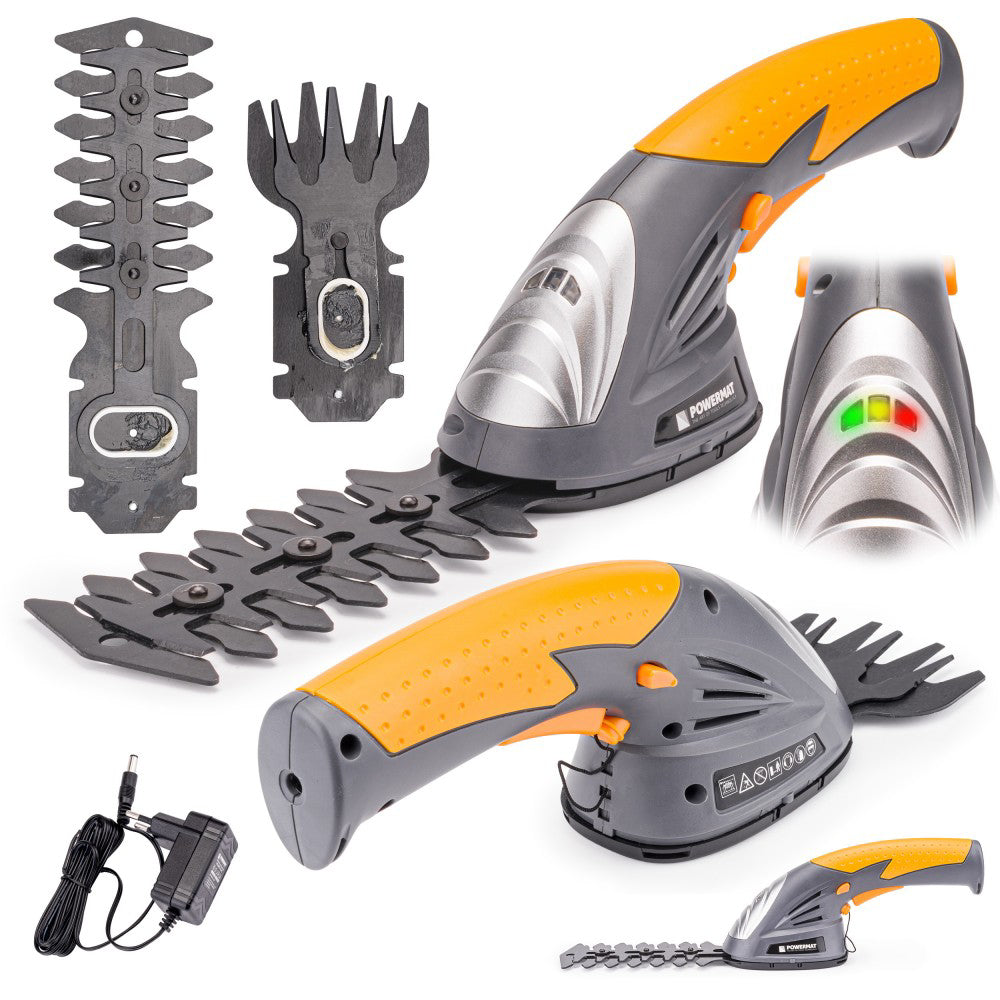 Foarfece cu baterie pentru iarbă și arbusti, Powermat PM-ANTK-3.6T