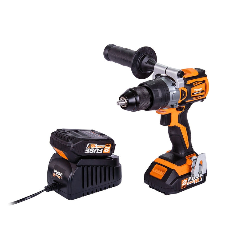 Mașină de găurit/înșurubat FUSE VLP 5120  + 2 baterii si încărcător, Villager
