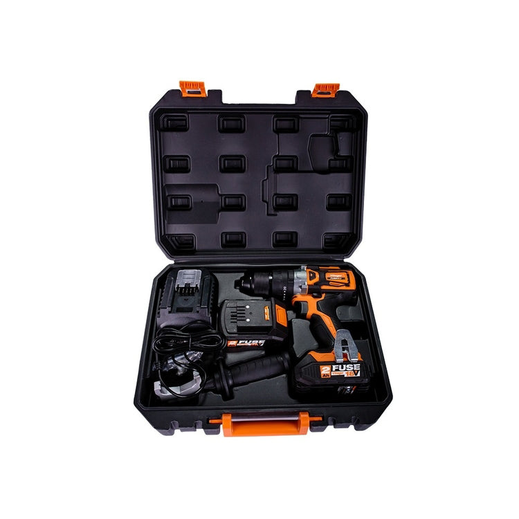 Mașină de găurit/înșurubat FUSE VLP 5120  + 2 baterii si încărcător, Villager