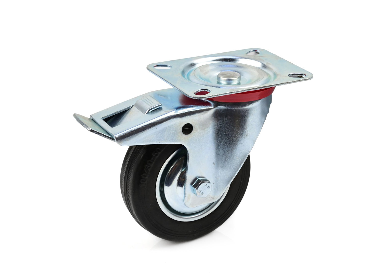 Roata pivotanta cu frana 100 mm Geko G71518