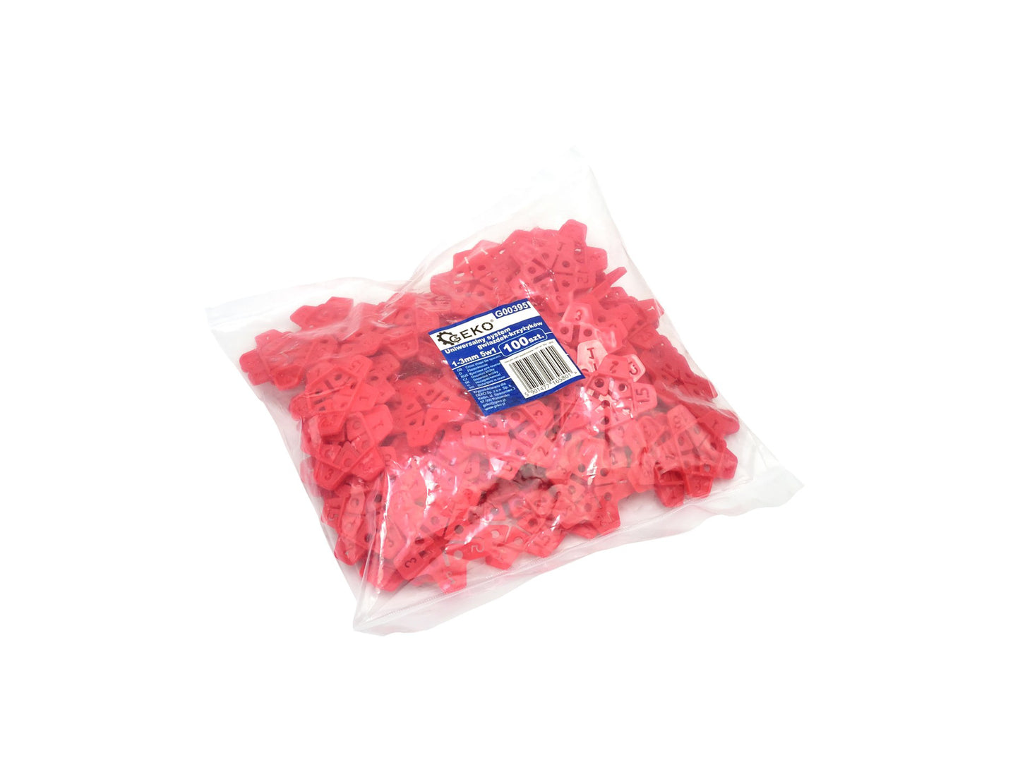 Set 100 sisteme universale pentru distantarea placilor 5 in 1 1-3 mm Geko G00395