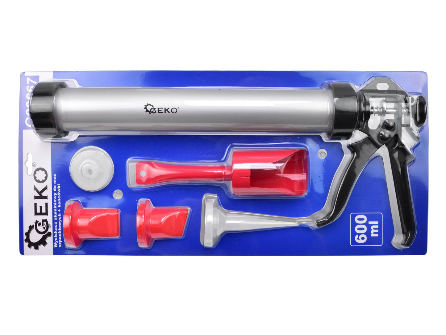 Pistol pentru silicon din aluminiu, Geko G00667
