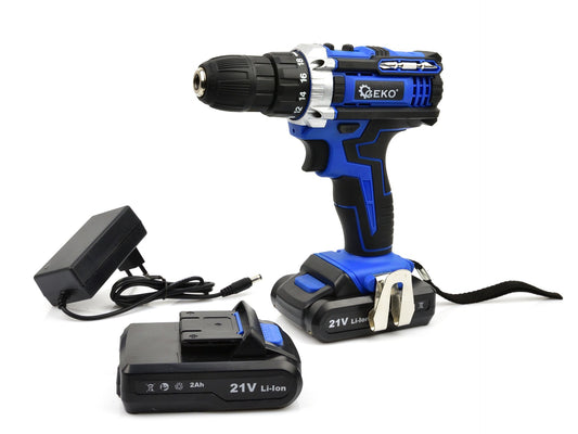 Autofiletanta cu doi acumulatori 21V, Geko G80655