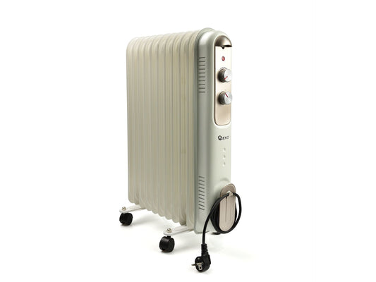 Calorifer electric cu ulei si termostat, 11 elementi 2500W B14, Geko G80554