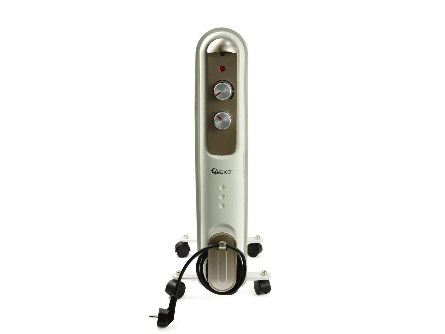 Calorifer electric cu ulei si termostat, 11 elementi 2500W B14, Geko G80554