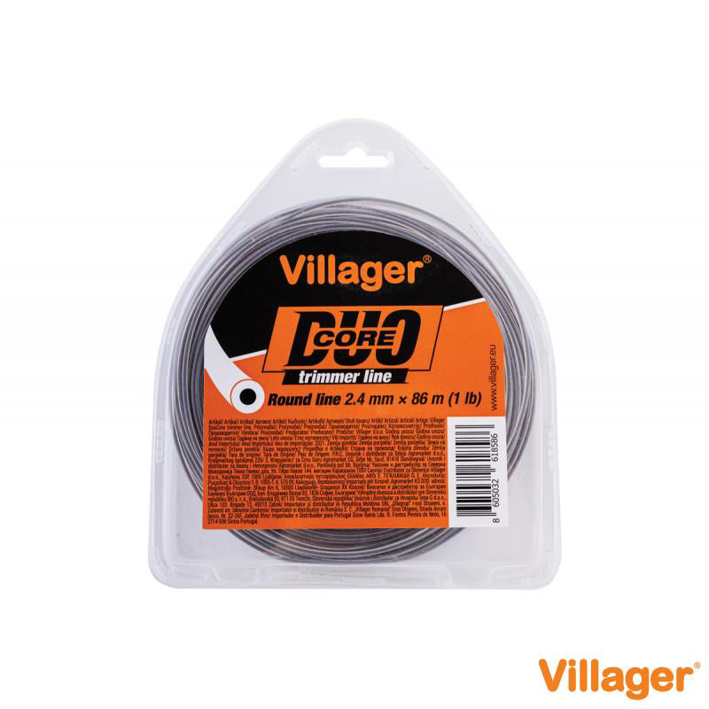 Fir rotund nailon pentru trimmer 2.0mm X 15m Duo Core, Villager VL068378
