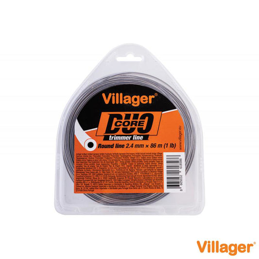Fir rotund nailon pentru trimmer 2.0mm X 15m Duo Core, Villager VL068378