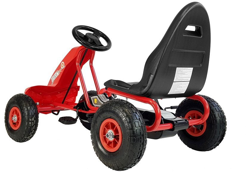 Masinuta cu pedale Gokart A-18, Rosu, Lean 5341