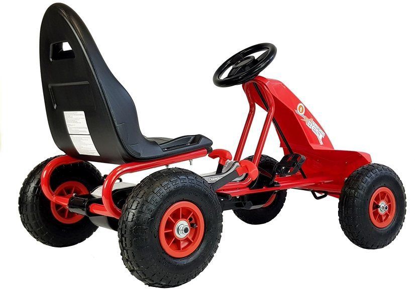 Masinuta cu pedale Gokart A-18, Rosu, Lean 5341