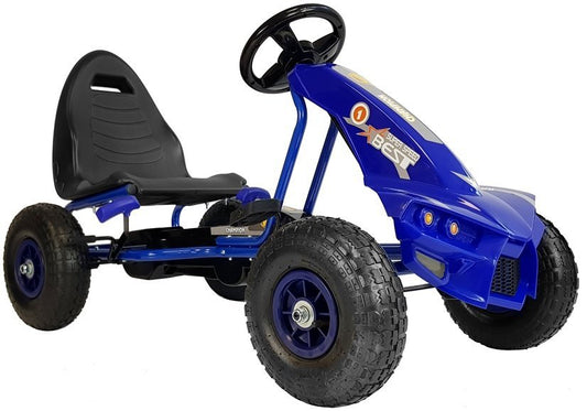 Masinuta cu pedale Gokart A-18, Albastru, Lean 5344