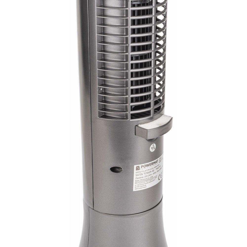 Ventilator turn 80W Satin Tower-80, Powermat PM0741