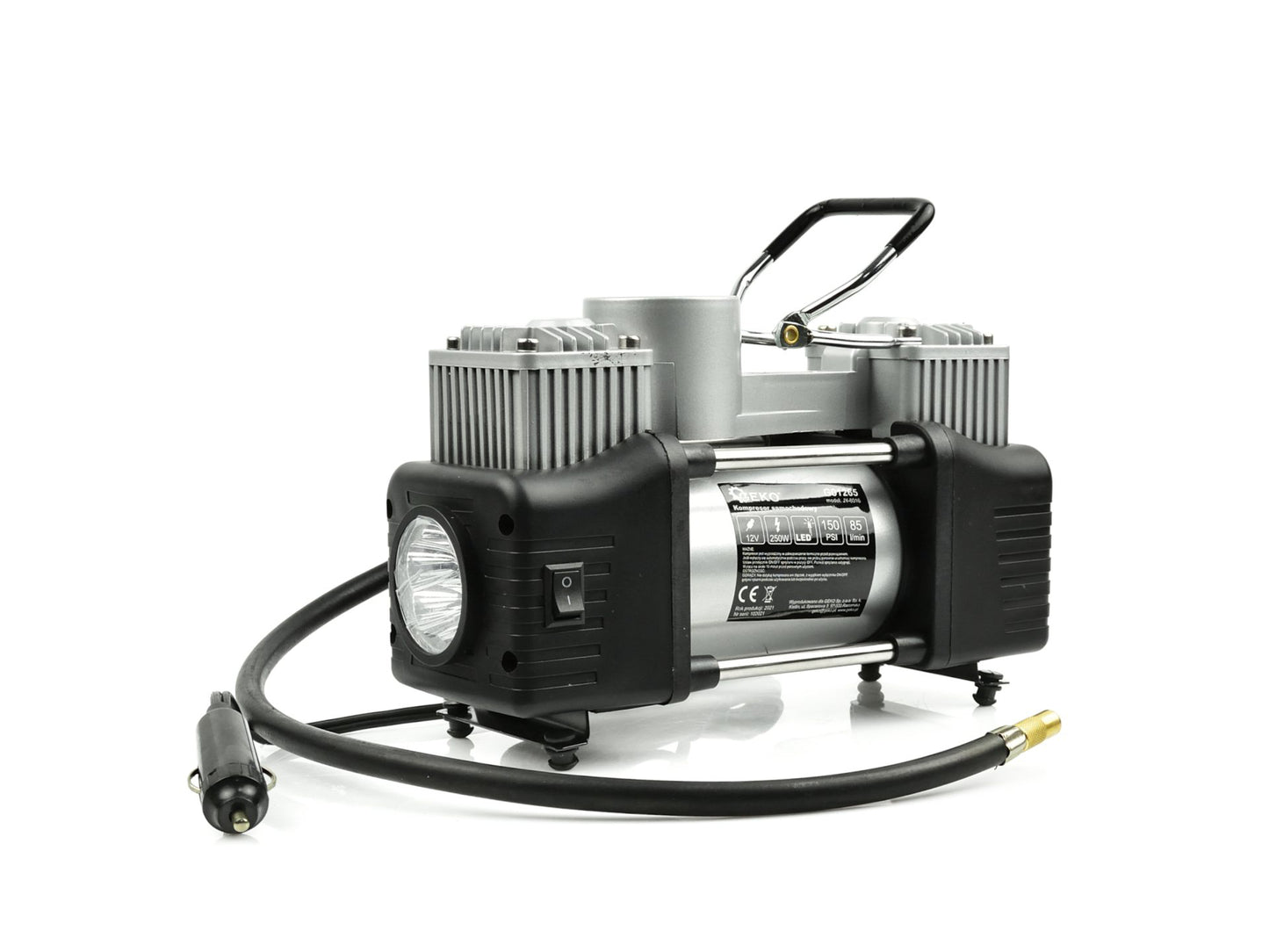Compresor auto, 12V, 250W, Geko G01265