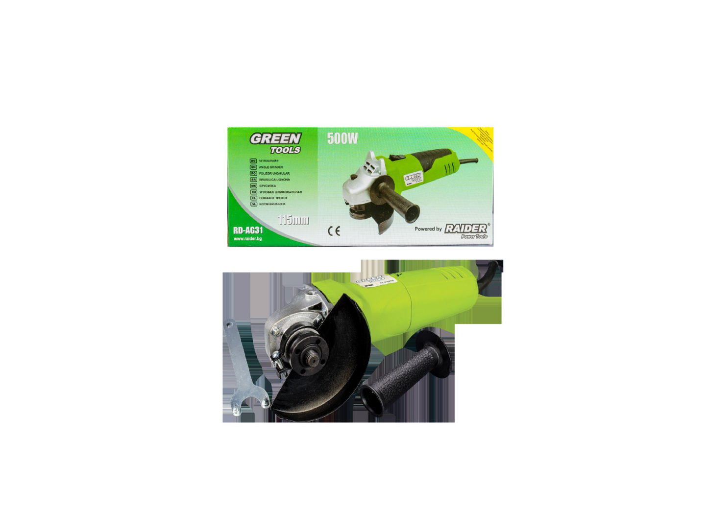 Polizor unghiular RDAG31 GT, 500W, 230V, 11000 rpm, Green Tools 020133
