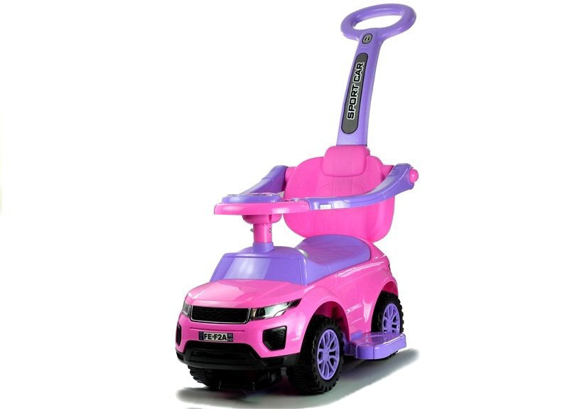 Masinuta pentru copii cu maner, roz, Lean 2853