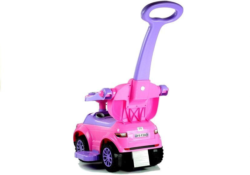 Masinuta pentru copii cu maner, roz, Lean 2853
