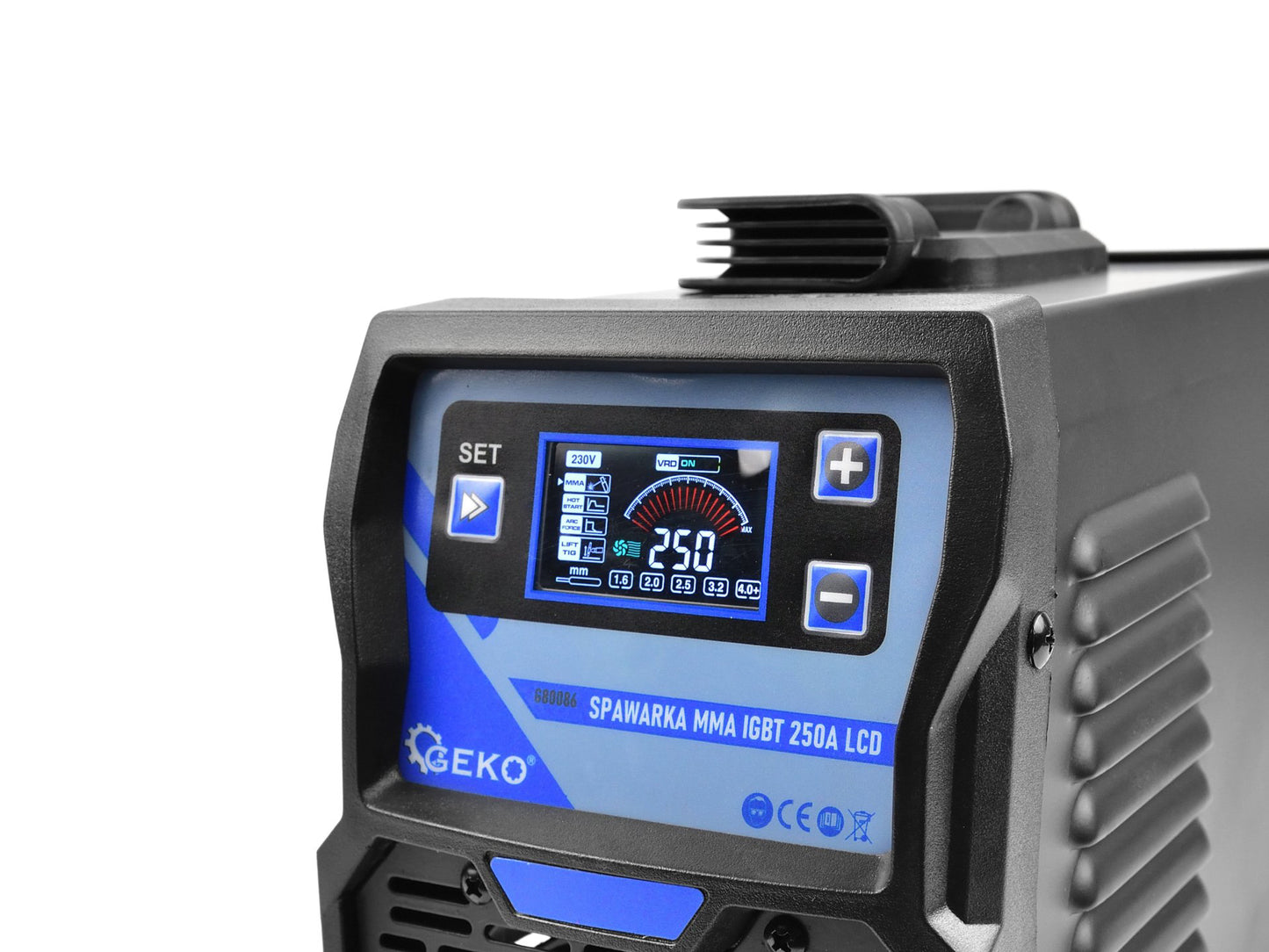 Aparat de sudura tip invertor IGBT MMA, afisaj LCD, Geko G80086