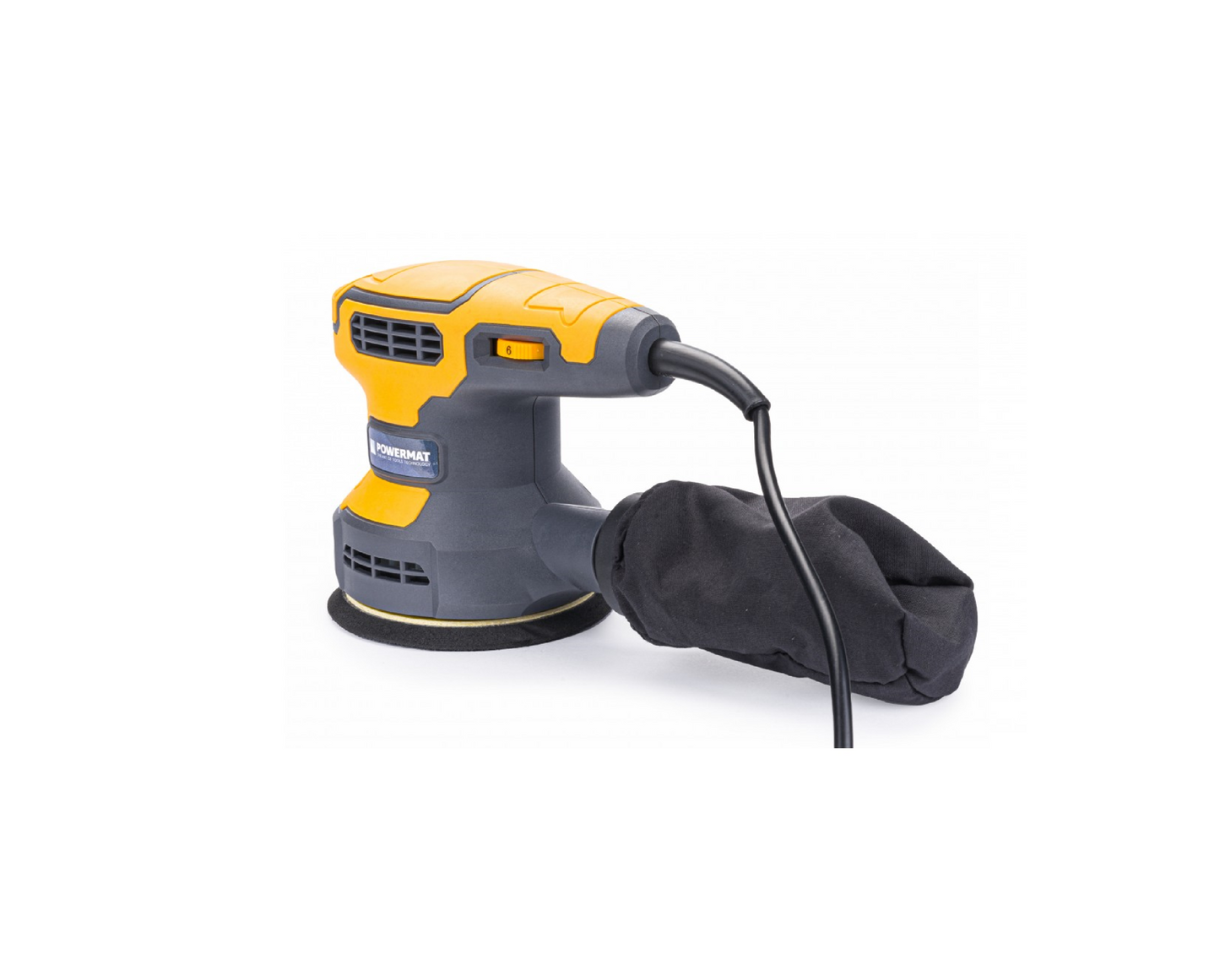 Set slefuitor orbital PM-SMO-1100T, 1100 W, 125 mm, disc abraziv P80, Powermat PM1163