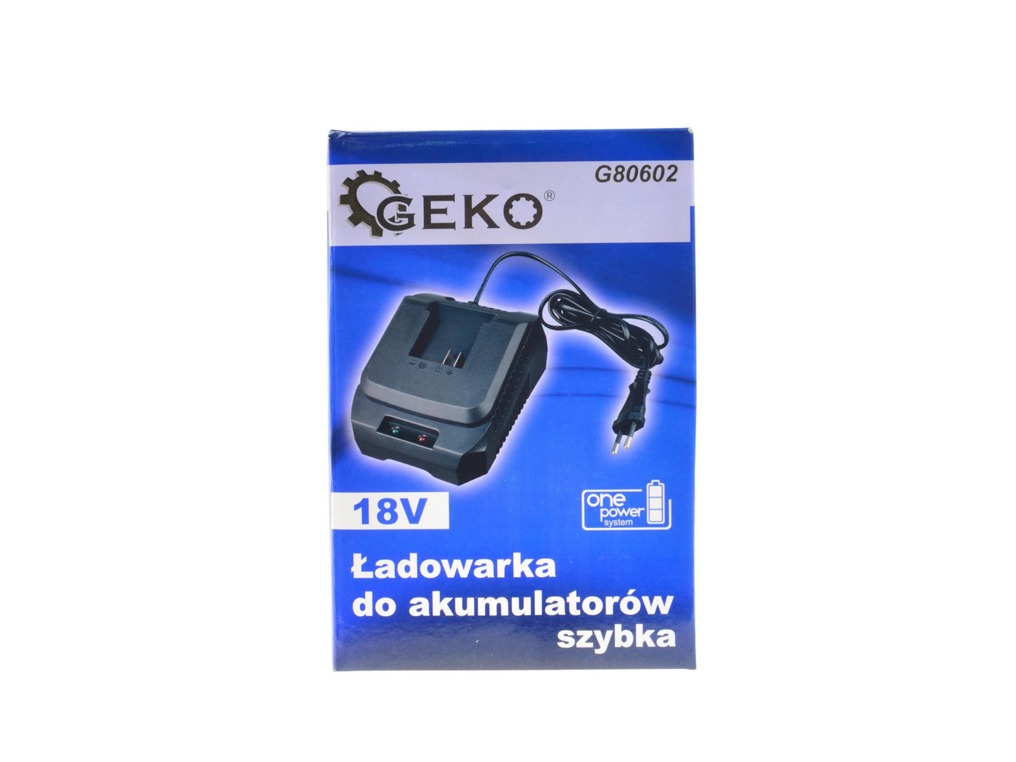 Set lanterna pentru atelier, 18 V, acumulator 2Ah, incarcator 18 V, Geko G80615-2