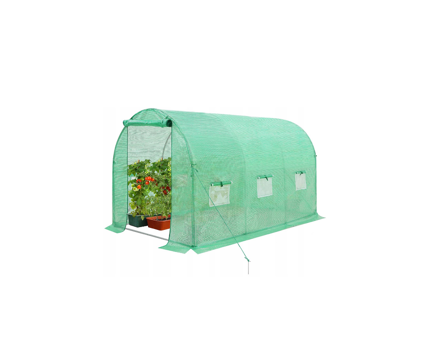 Sera de gradina, 7.5 m2, 300 x 250 cm, verde, MalTec 109077