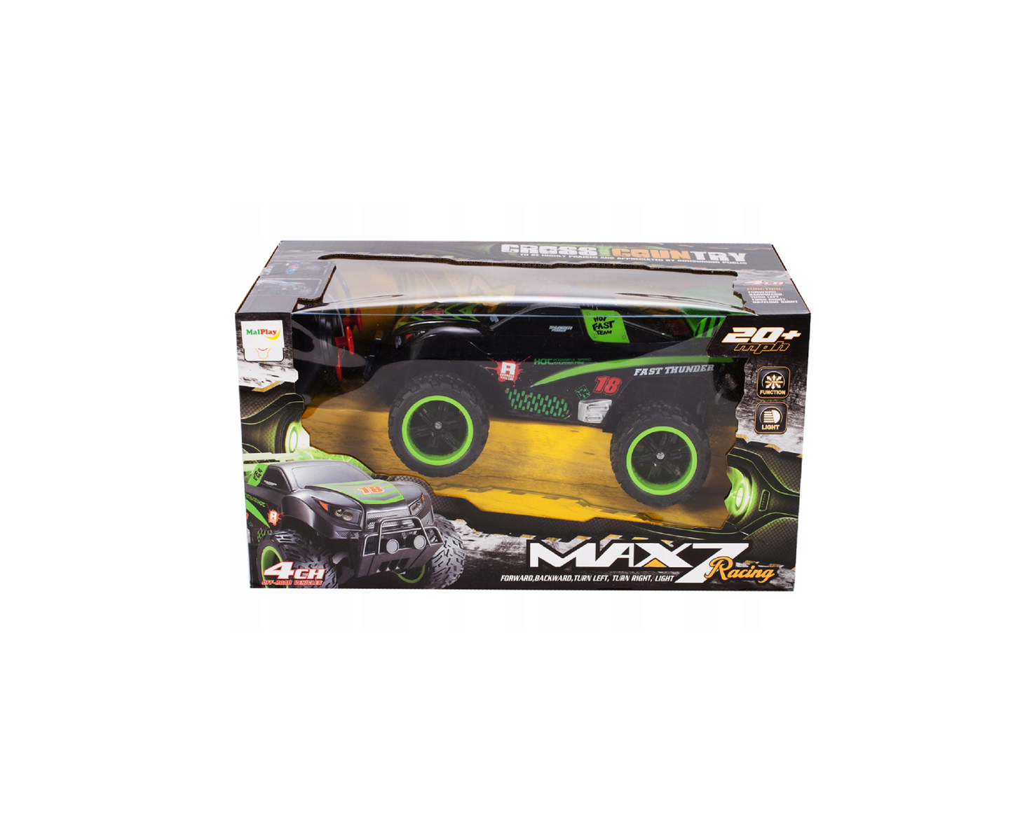 Masina cu telecomanda Max 7 Racing Cross-Country RC Off-Road, MalPlay 105877