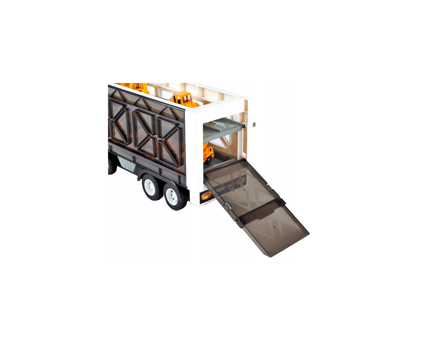 Set camion cu remorca, 6 vehicule, MalPlay 108433