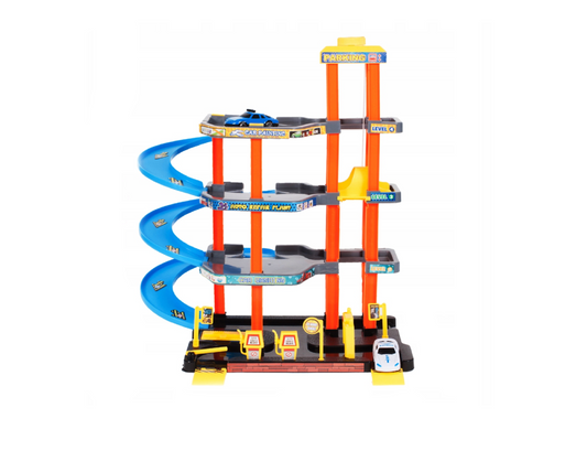 Set parcare multietajata cu 2 masinute, MalPlay 105907