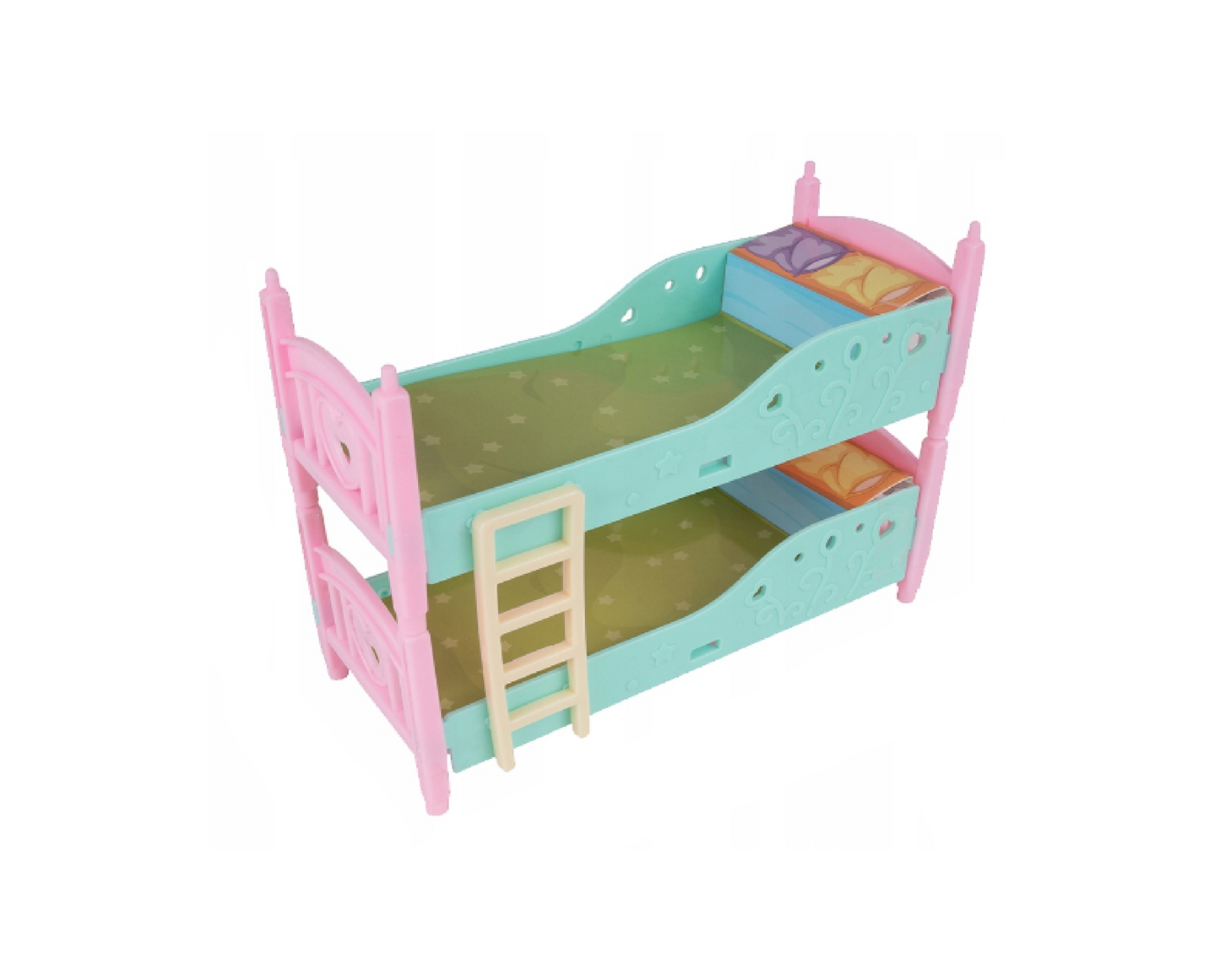 Set papusa cu accesorii, 13,5 cm x 4,5 cm, 6 piese, MalPlay 109718