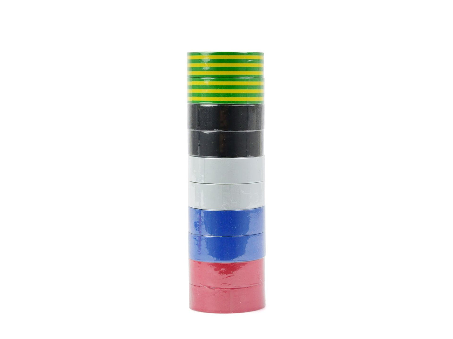Set benzi izolatoare colorate, 19 mm x 0.13 mm x 10 m, 10 elemente, Geko G01383