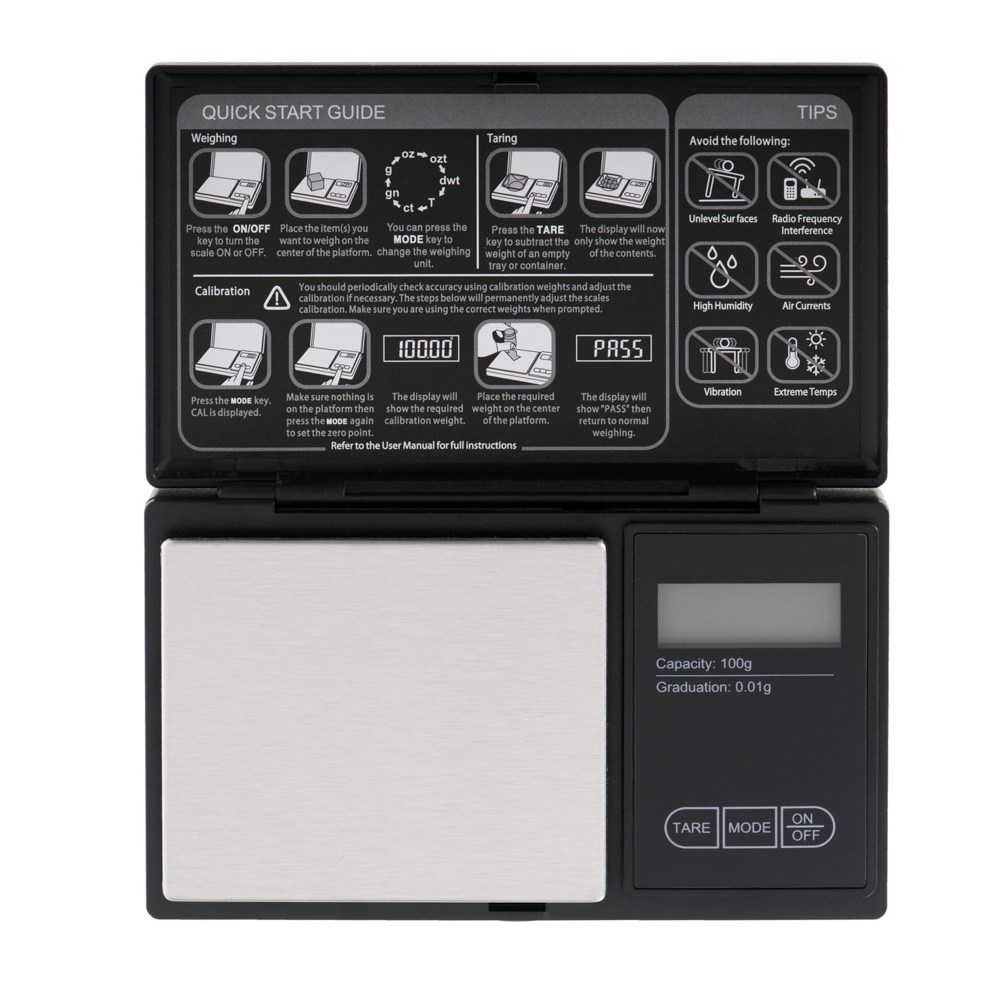 Cantar pentru bijuterii, afisaj LCD, Adler AD3176