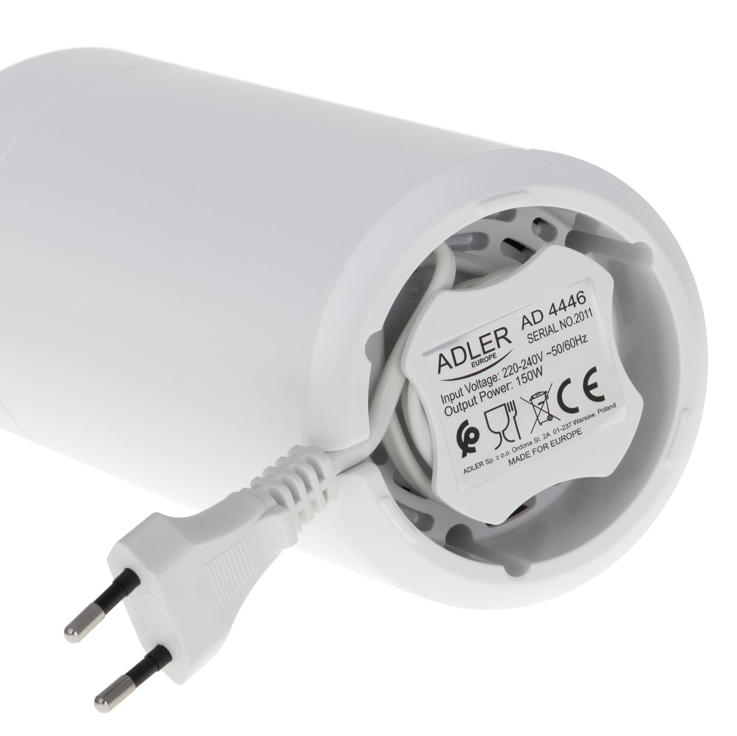 Rasnita de cafea, 75 g, 150 W, alb, Adler AD4446ws